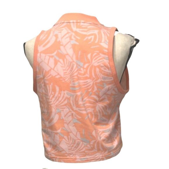 Puma Women's Floral-Vibes AOP Top, Peach Pink, Sz. L - Picture 4 of 8